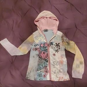 Floral hoodie jacket